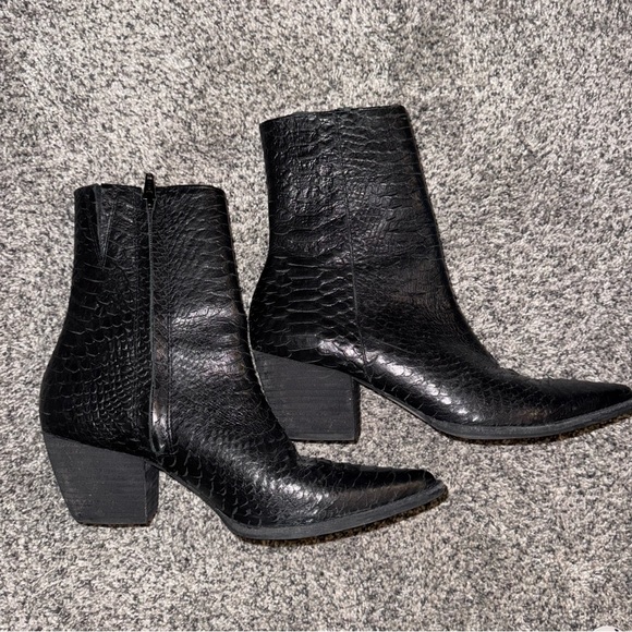 Matisse Caty Leather Pointed Toe Zippered Black Boots Women’s Size 9M - Picture 2 of 7